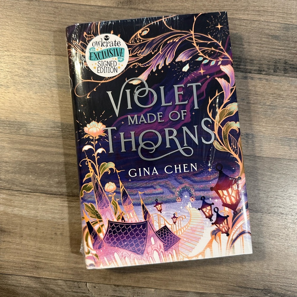 Violet Made of Thorns Owlcrate Exclusive Signed Edition Book by Gina Chen